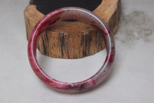 Load image into Gallery viewer, 10% OFF- 57/58/59 mm Certified Natural Red Emerald A*Jade Handcarved Bangle B277