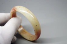 Load image into Gallery viewer, 10% OFF- 58/59/60 mm Certified Natural Red Emerald A*Jade Handcarved Bangle XB-343