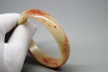 Load image into Gallery viewer, 10% OFF- 58/59/60 mm Certified Natural Red Emerald A*Jade Handcarved Bangle XB-343
