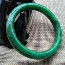 Load image into Gallery viewer, 10% OFF- 56/57/58 mm Certified Natural Jadeite Emerald Jade Bangle T825
