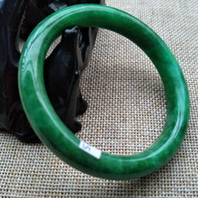 Load image into Gallery viewer, 10% OFF- 56/57/58 mm Certified Natural Jadeite Emerald Jade Bangle T825