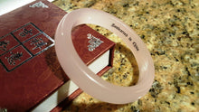 Load image into Gallery viewer, 10% OFF- 58/59/60mm Certified Natural Pink Emerald A*Jade Handcarved Bangle A20183