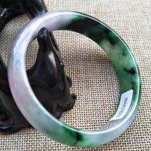 Load image into Gallery viewer, 10% OFF- 56/57/58 mm Certified Natural 3 Color Jadeite Emerald A Jade HandCarved Bracelet Bangle 5058
