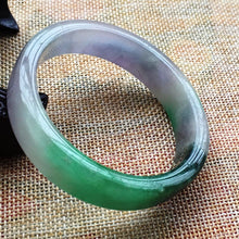 Load image into Gallery viewer, 10% OFF- 56/57/58 mm Certified Natural 3 Color Jadeite Emerald A Jade HandCarved Bracelet Bangle A001