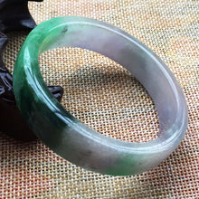 Load image into Gallery viewer, 10% OFF- 56/57/58 mm Certified Natural 3 Color Jadeite Emerald A Jade HandCarved Bracelet Bangle A001