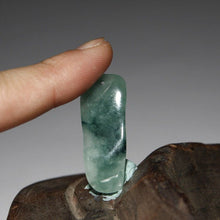 Load image into Gallery viewer, 10% OFF- Certified Natural Ice Jadeite Emerald Jade Tablet Translucent Dragon Pendant《Grade A》4943