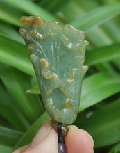 Load image into Gallery viewer, 10% OFF- Certified Natural Jadeite Emerald Jade Tablet Translucent Cabbage Pendant《Grade A》5768