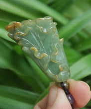 Load image into Gallery viewer, 10% OFF- Certified Natural Jadeite Emerald Jade Tablet Translucent Cabbage Pendant《Grade A》5768