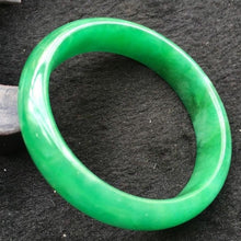 Load image into Gallery viewer, 10% OFF- 57/58/59 mm Certified Natural Jadeite Emerald A*Jade Handcarved Bangle A139