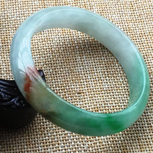 Load image into Gallery viewer, 10% OFF- 56/57/58 mm Certified Natural 3 Color Jadeite Emerald A Jade HandCarved Bracelet Bangle A008