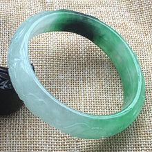 Load image into Gallery viewer, 10% OFF- 57/58/59 mm Certified Natural Icy Jadeite Emerald A Jade HandCarve Ruyi Flower Bracelet Bangle F019