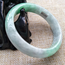 Load image into Gallery viewer, 10% OFF- 57/58/59 mm Certified Natural Jadeite Emerald A Jade HandCarved Bangle W143