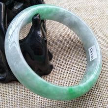 Load image into Gallery viewer, 10% OFF- 57/58/59 mm Certified Natural Jadeite Emerald A Jade HandCarved Bangle W143