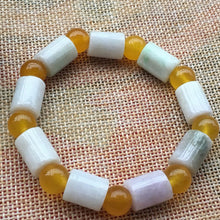 Load image into Gallery viewer, 56-62 mm Certified Natural Multi-Color Icy Emerald A Jade Beads Stretchy Bracelet