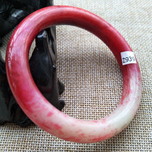 Load image into Gallery viewer, 10% OFF- 56/57/58 mm Certified Natural Red Jadeite Emerald A*Jade Handcarved Bangle Z939