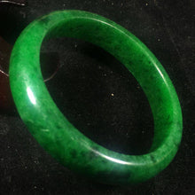Load image into Gallery viewer, 10% OFF- 57/58/59 mm Certified Natural Jadeite Emerald Jade Bangle《Grade A》A202