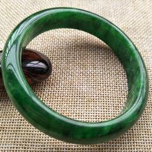 Load image into Gallery viewer, 10% OFF- 56/57/58 mm Certified Natural Jadeite Emerald A Jade HandCarved Bangle Z033