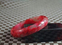 Load image into Gallery viewer, 10% OFF- 57/58/59 mm Certified Natural Red Emerald A*Jade Handcarved Bangle Z44
