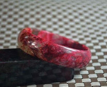 Load image into Gallery viewer, 10% OFF- 57/58/59 mm Certified Natural Red Emerald A*Jade Handcarved Bangle Z54
