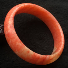 Load image into Gallery viewer, 10% OFF- 56/57/58 mm Certified Natural Red Emerald A*Jade Handcarved Bangle X022