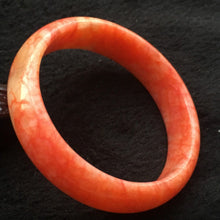 Load image into Gallery viewer, 10% OFF- 56/57/58 mm Certified Natural Red Emerald A*Jade Handcarved Bangle X022