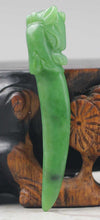 Load image into Gallery viewer, 10% OFF- Certified Natural Jadeite Emerald Jade Handcarved Dragon Pendant《Grade A》NO.C576
