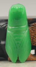 Load image into Gallery viewer, 10% OFF- Certified Natural Jadeite Emerald Jade Handcarved Cicada Pendant《Grade A》NO.C854