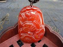 Load image into Gallery viewer, 10% OFF- Certified Natural Jadeite Emerald Jade Tablet Tiger Pendant 《Grade A》A2018