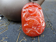 Load image into Gallery viewer, 10% OFF- Certified Natural Jadeite Emerald Jade Tablet Tiger Pendant 《Grade A》A2018