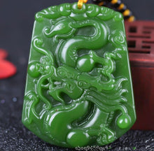 Load image into Gallery viewer, 10% OFF- Certified Natural Jadeite Emerald Jade Dragon Pendant《Grade A》