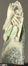Load image into Gallery viewer, 4.6in/11.7cm H- Chinese Genuine Natural Green Dushan Jade HandCarved Crab 八方来财 Bafanlaicai Statue NO.Z115