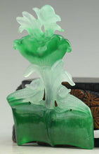 Load image into Gallery viewer, 10% OFF- Certified Natural Icy Jadeite Emerald Jade Handcarved Flower Pendant《Grade A》NO.C315