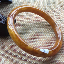 Load image into Gallery viewer, 10% OFF- 53/54/55 mm Certified Natural Red Yellow Jadeite Emerald A*Jade Bracelet Bangle 05407