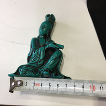 Load image into Gallery viewer, 4.72''H- Chinese Natural Antique Exquisite Turquoise Handcarved Sculpture Guanyin Statue