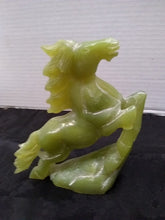 Load image into Gallery viewer, 6''H- Chinese Antique Genuine Natural Green Jade Handcarved Sculpture Horse Statue