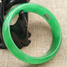 Load image into Gallery viewer, 10% OFF- 58/59/60 mm Certified Natural Jadeite Emerald A*Jade HandCarved Bangle P113
