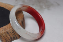 Load image into Gallery viewer, 10% OFF- 58/59/60 mm Certified Natural Red Emerald A*Jade Handcarved Bangle H372