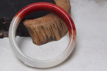 Load image into Gallery viewer, 10% OFF- 58/59/60 mm Certified Natural Red Emerald A*Jade Handcarved Bangle H372