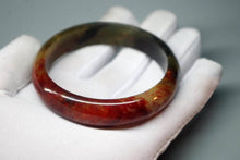 Load image into Gallery viewer, 10% OFF- 58/59/60 mm Certified Natural Red Emerald A*Jade Handcarved Bangle XB-305