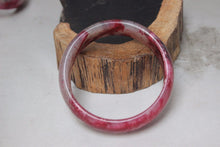 Load image into Gallery viewer, 10% OFF- 57/58/59 mm Certified Natural Red Emerald A*Jade Handcarved Bangle B277