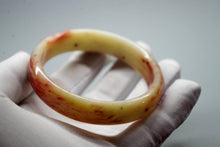 Load image into Gallery viewer, 10% OFF- 58/59/60 mm Certified Natural Red Emerald A*Jade Handcarved Bangle XB-343
