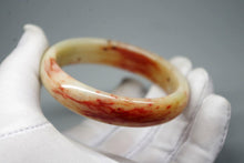 Load image into Gallery viewer, 10% OFF- 58/59/60 mm Certified Natural Red Emerald A*Jade Handcarved Bangle XB-343