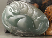 Load image into Gallery viewer, 10% OFF- Certified Natural Jadeite Emerald A*Jade HandCarved Rabbit Pendant NO.Z317