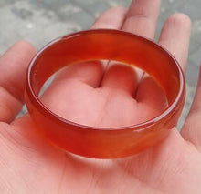 Load image into Gallery viewer, 10% OFF- 48/49/50 mm Certified Natural Red Emerald A*Jade HandCarved Bangle A1941