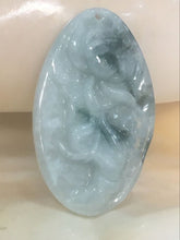Load image into Gallery viewer, 10%OFF- Certified Natural Icy Lavender Jadeite Emerald Jade Translucent Guanyin Pendant《Grade A》0136