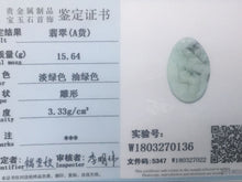 Load image into Gallery viewer, 10%OFF- Certified Natural Icy Lavender Jadeite Emerald Jade Translucent Guanyin Pendant《Grade A》0136