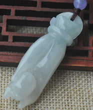 Load image into Gallery viewer, 10%OFF- Certified Natural Icy Jadeite Emerald Jade Translucent Guanyin Hand Pendant《Grade A》8544