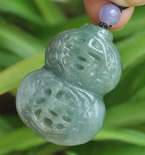 Load image into Gallery viewer, 10%OFF- Certified Natural Icy Jadeite Emerald Jade Translucent Gourd Pendant《Grade A》3580
