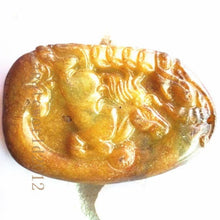 Load image into Gallery viewer, 10% OFF- Certified Natural Red Yellow Jadeite Emerald A*Jade HandCarved Lucky Horse Pendant BA2088