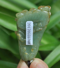 Load image into Gallery viewer, 10% OFF- Certified Natural Jadeite Emerald Jade Tablet Translucent Cabbage Pendant《Grade A》5768